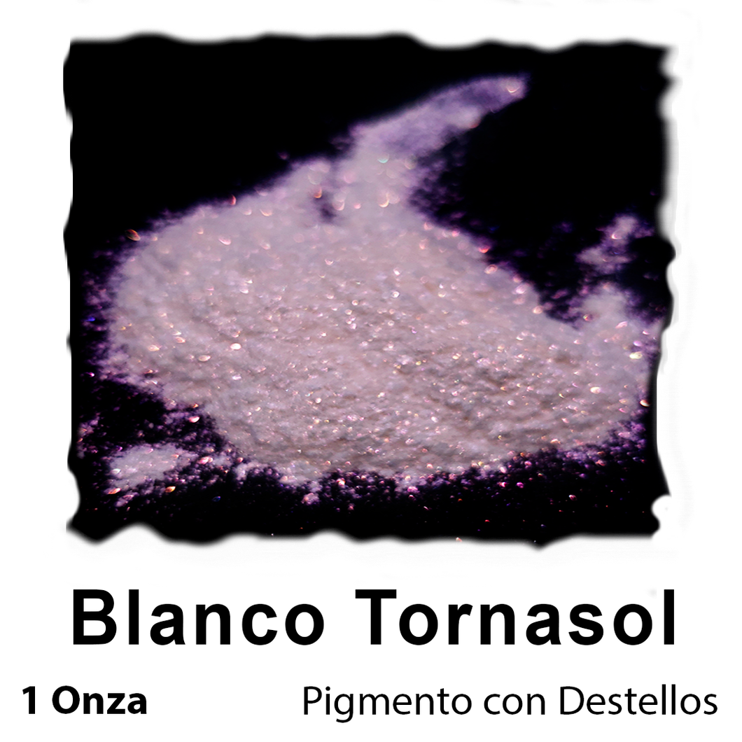 Pigmento con Destellos - Blanco Tornasol